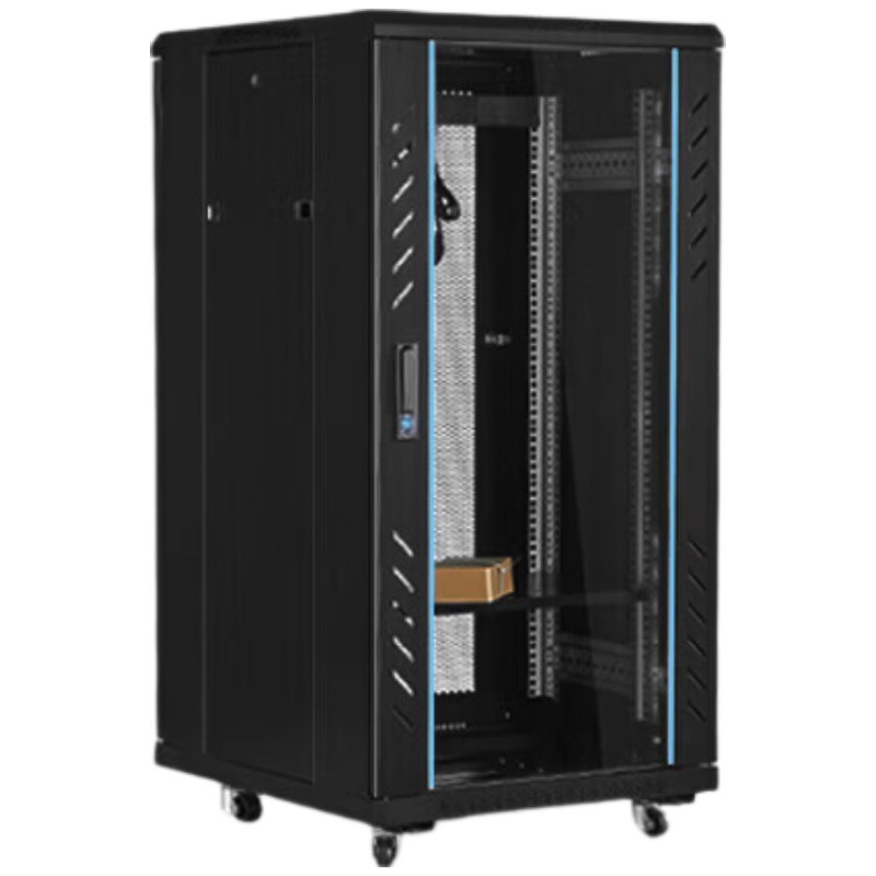 戴劲网络机柜机房服务器机柜监控机柜玻璃门机柜22U TD款600*800*1200