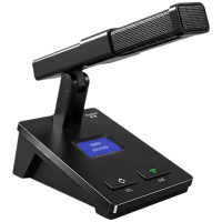 惠度(HuiDu)HD-8000M无线手拉手麦克风会议系统摄像跟踪视频会议桌面方管主麦话筒