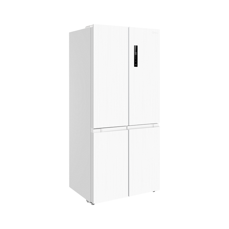 美的515升十字双系统PT净味一级能效电冰箱对开门制冰盒四开门家用 MR-540WSPZE白