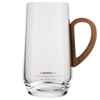 金灶GO-202玻璃杯茶水杯带把单人办公室透明玻璃杯泡茶杯家用杯子