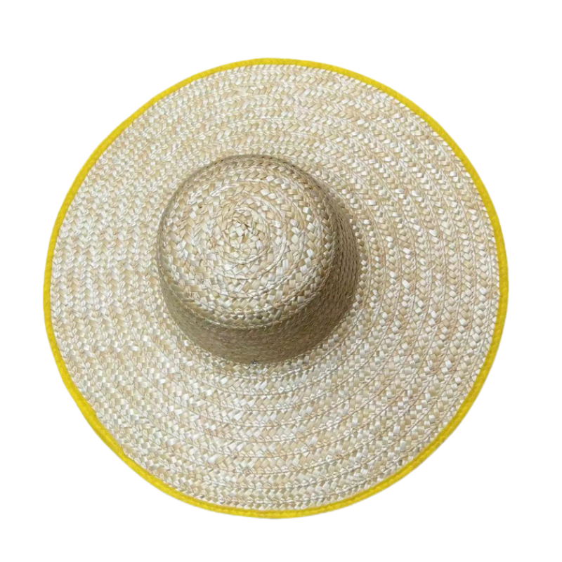 英铁优质麦秆编织大草帽48cm顶