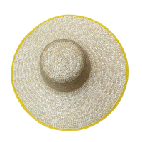 英铁优质麦秆编织大草帽48cm顶