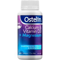 奥斯特林 Ostelin 钙镁片180粒 1瓶装 钙片+维生素D3+镁 支持骨骼肌肉健康 澳洲进口
