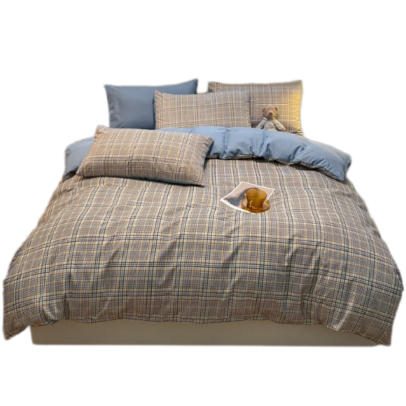 铭思沃 格子 四件套 2.0m床套