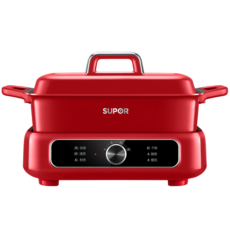苏泊尔(SUPOR)电火锅 家用多功能锅 电煮锅电蒸锅火锅 多用途烤肉锅 不粘火锅料理锅电热锅 H3423FK863A