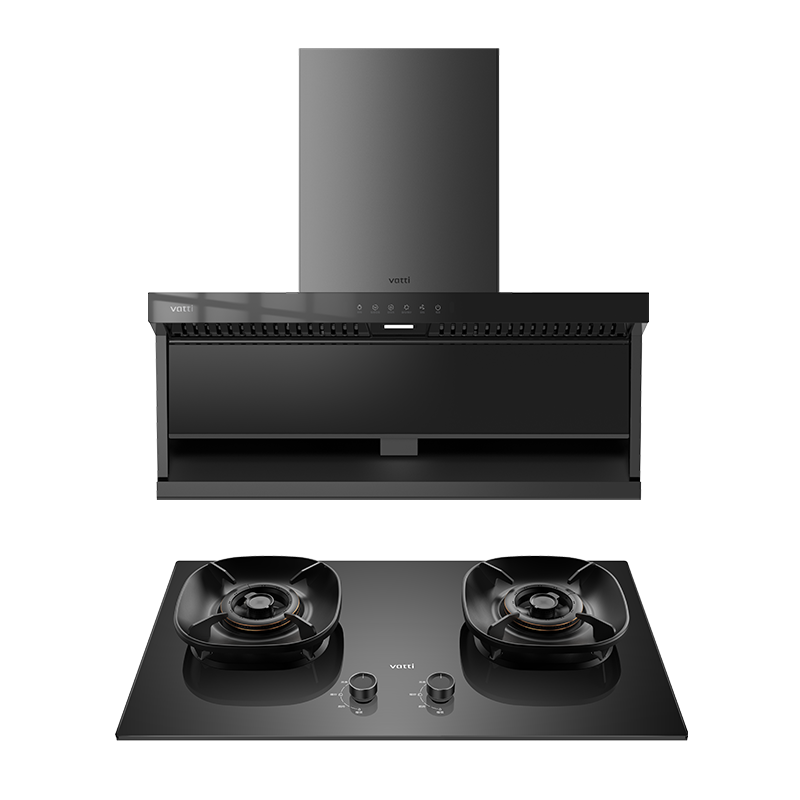 华帝(vatti)[小飞翼K7]顶侧双吸烟灶套装 变频25风量7字型抽吸油烟机 家用大吸力燃气灶具 i11237+309