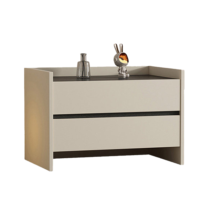 铭羽洋床头柜奶油色个