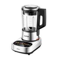 苏泊尔 触控破壁料理机SPX908R 6刀不锈钢进口刀片碎冰自定义菜单双杯设计