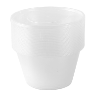 DERUIMAN一次性餐盒圆形透明450ml打包盒带盖饭盒