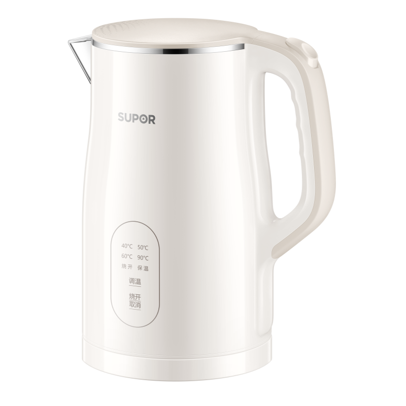 苏泊尔SUPOR电水壶SW-17S03F 底盘加热保温功能不锈钢材质
