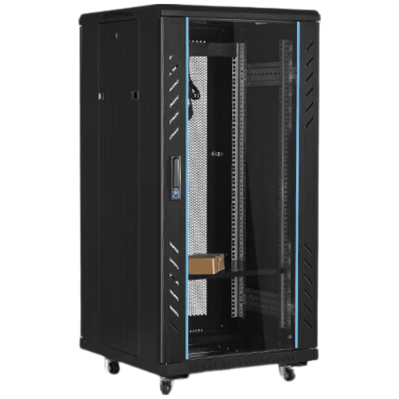 锦北网络机柜机房服务器机柜监控机柜玻璃门机柜22U TD款600*600*1200