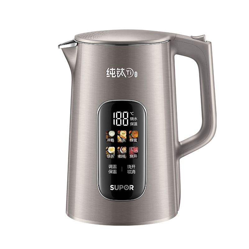 苏泊尔SUPOR原色钛金属电水壶SW-17S65T