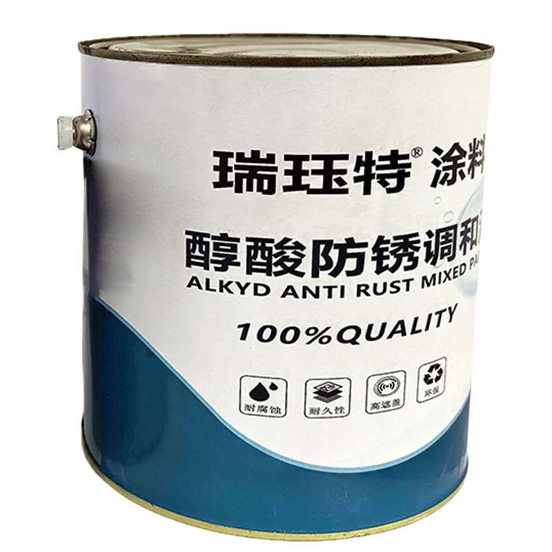 瑞珏特 醇酸防锈调和反光漆 红色 3kg/组