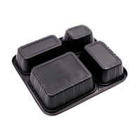 哈铁亿农 一次性四格餐盒1400ml 200个/箱