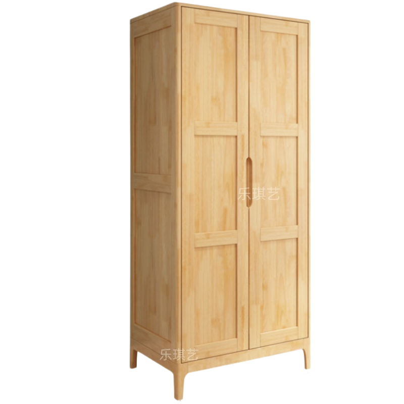 乐琪艺实木衣柜两门个
