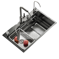 水槽单槽 304不锈钢 集渣槽 洗菜盆 大单槽水槽304不锈钢洗碗槽台下盆加厚112