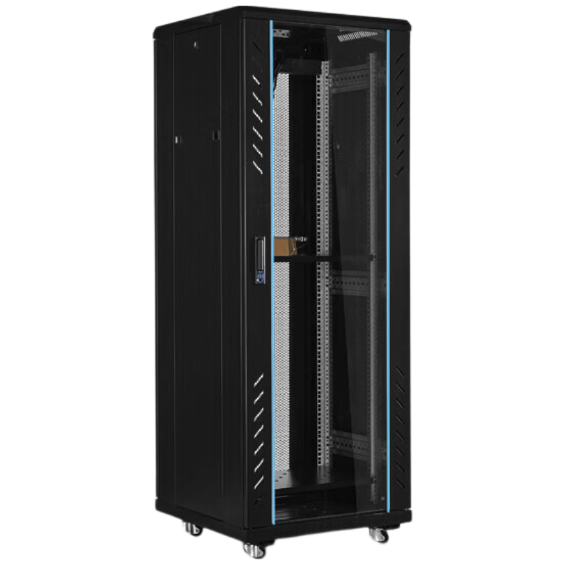晋网络机柜机房服务器机柜监控机柜玻璃门机柜32U TD款600*600*1600