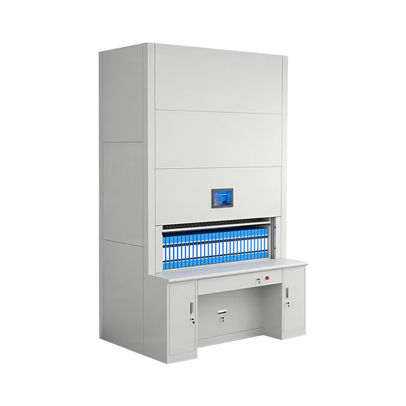 盛浪智能回转柜档案柜12层自动选层密集柜可升降文件柜定位到层15寸屏