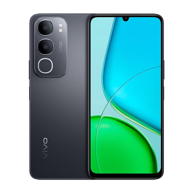 vivo Y37t 8GB+128GB 曜石黑 5G手机 6000mAh大电池长续航 大屏幕大声音老人智能机 备用学生机