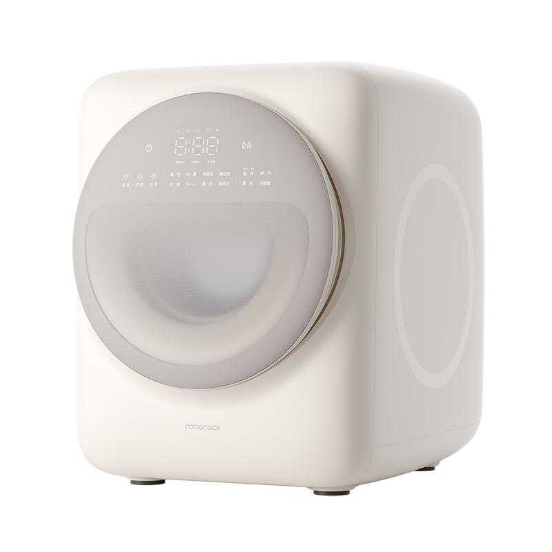 [新品]石头Q1 小咖灰迷洗烘一体机1.1kg 全自动滚筒母婴儿童内衣内裤洗衣机 一级能效高温煮洗