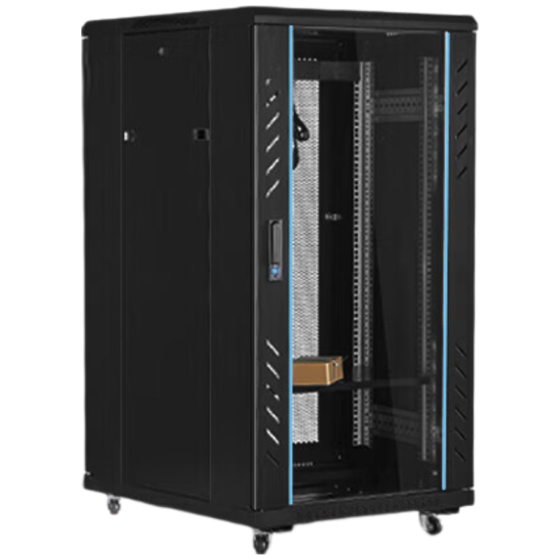 晋舰网络机柜机房服务器机柜监控机柜玻璃门机柜22U TD款600*900*1200
