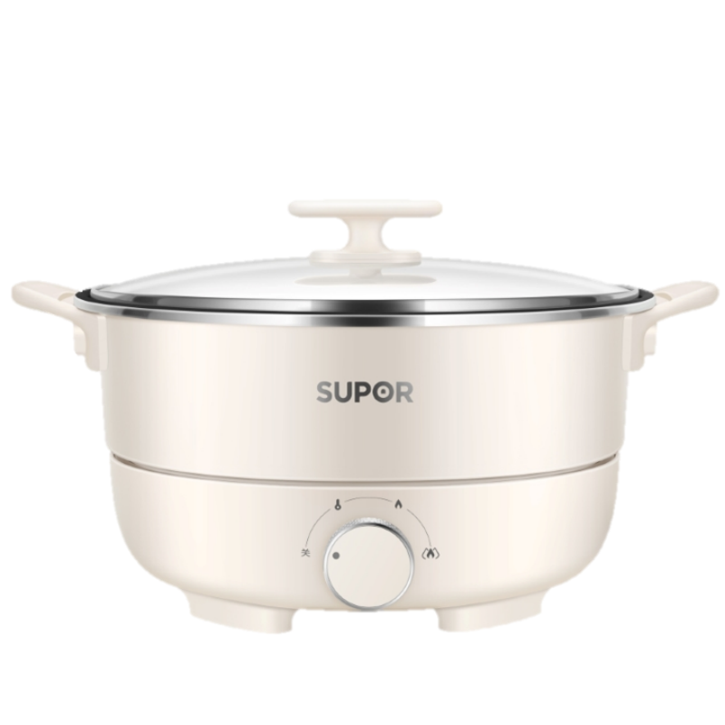 苏泊尔(SUPOR)三档调控涮烤一体电火锅4L大容量 H27YK37