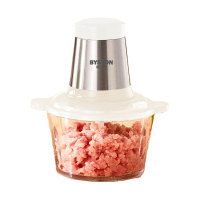 栢士德绞肉机家用电动多功能婴儿辅食机料理机绞肉机绞肉馅碎肉机 米白色 2L