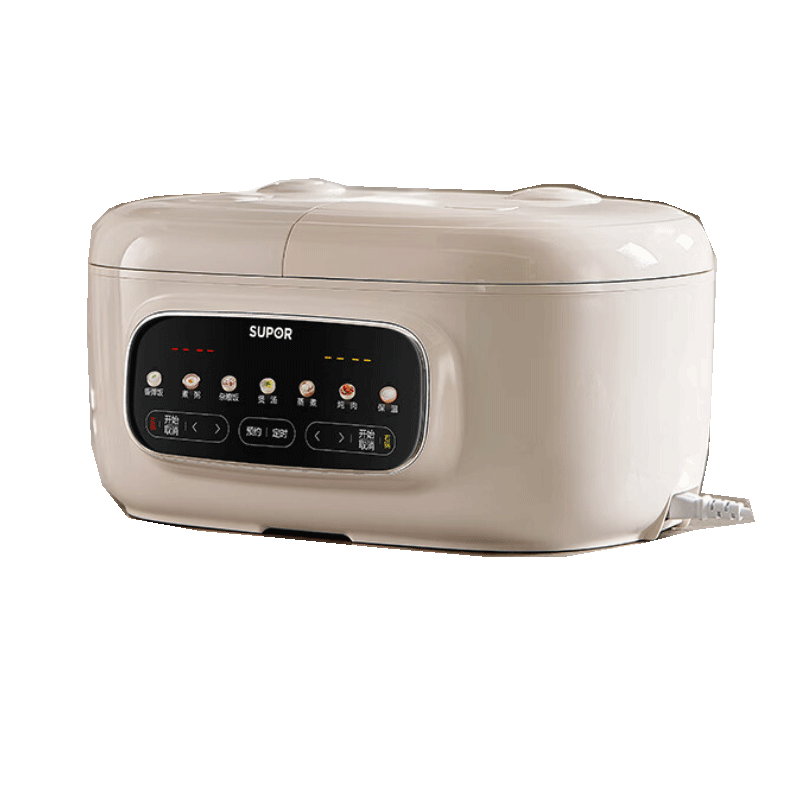 苏泊尔(SUPOR)电饭煲家用0涂层不锈钢双内胆2.5L+2.5L容量3-6人使用 立体加热多功能SF25TC1062