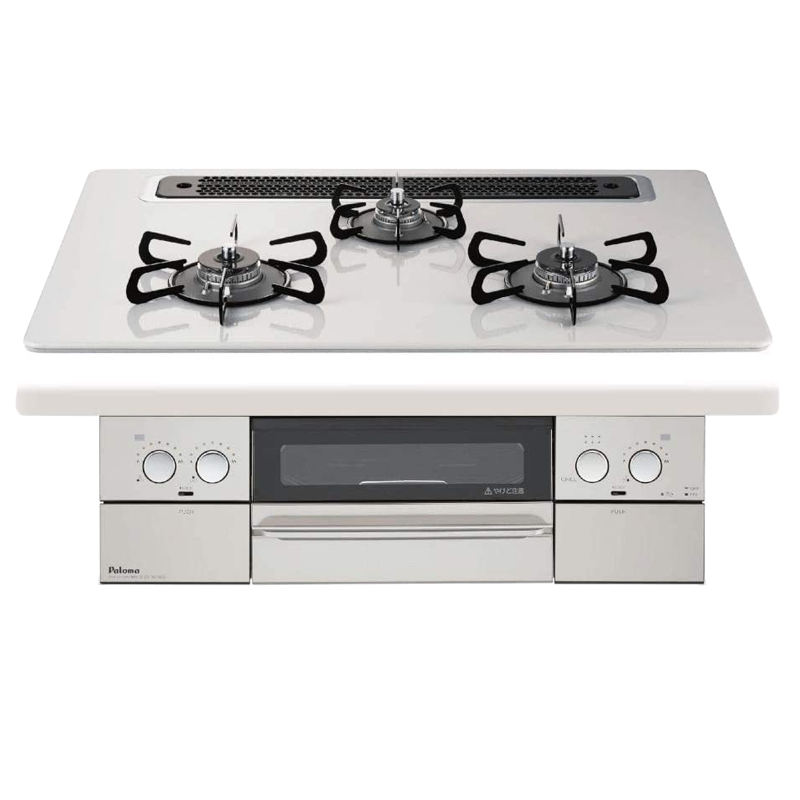 日本进口百乐满燃气灶WITHNA60嵌入式三眼灶煤气炉自动烤天然气PD-829WS-60GH