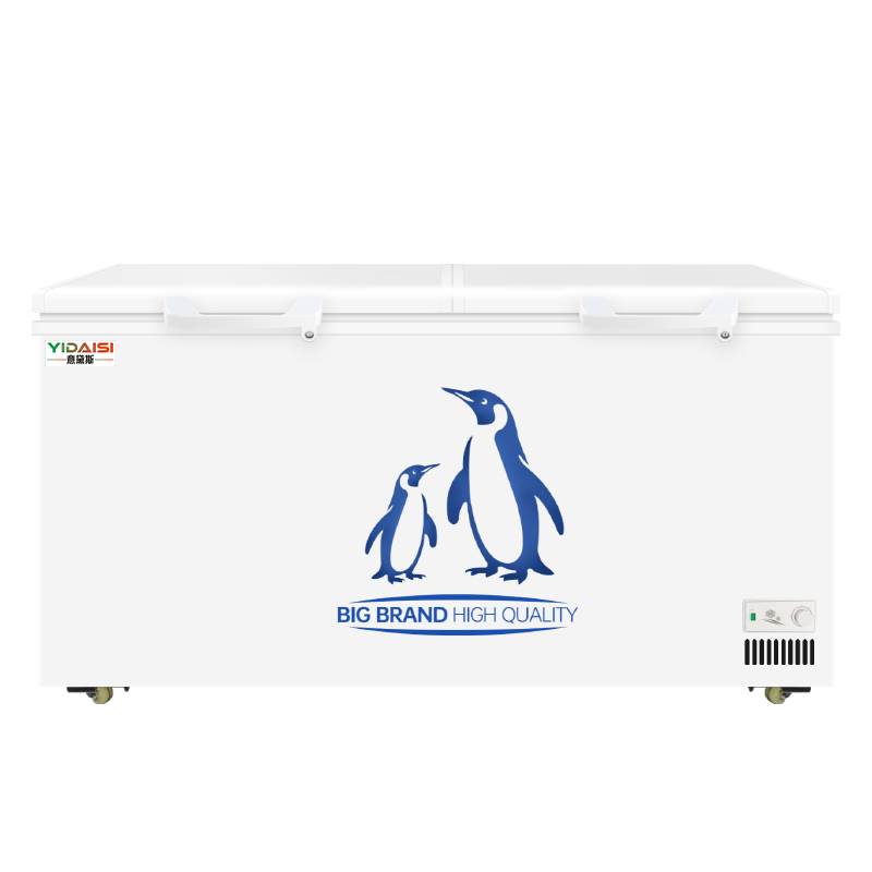 意黛斯商用卧式冰柜冰淇淋柜雪糕柜保鲜柜展示柜超市大容量玻璃门冷藏冷冻饮料冰箱水果烧烤点菜陈列柜深岛柜BD/BC-998L