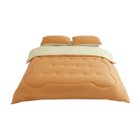 弗切尔珀榕 纯色奶油小熊春秋被 奶油咖