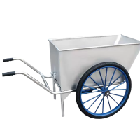 立伟铁牛不锈钢弯柄翻斗车大号/个