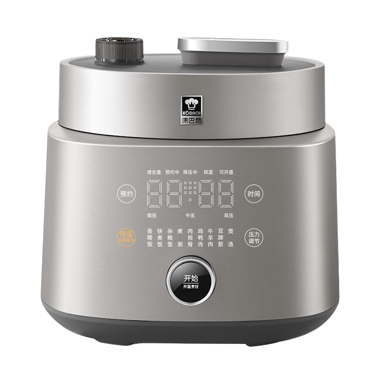 康巴赫纯钛电压力锅料理锅家用多功能高压电饭煲二合一5L