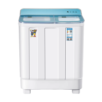 小鸭13公斤双缸洗衣机半自动双缸双筒家用大容量波轮洗脱两用 可单洗单脱水 格雅青