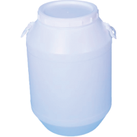 老房太太 水桶圆桶 50升 大口带盖 塑料桶 储水桶 酵素桶 米桶 L239/个