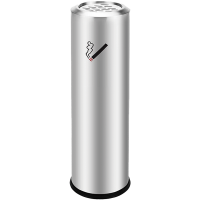 老房太太 不锈钢立式烟灰柱 225*740mm 室外烟头灭烟柱 烟蒂柱 室内烟灰垃圾桶 L301/个