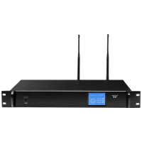 惠度(HuiDu)HD-8000M无线手拉手麦克风会议系统摄像跟踪视频会议桌面方管话筒主机