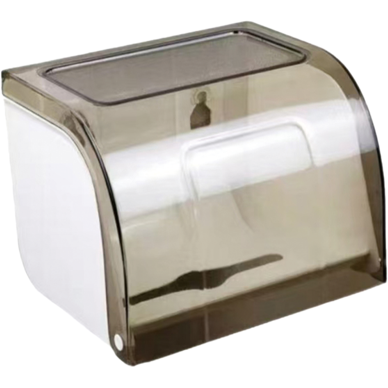 老房太太 有芯卷纸抽纸盒 13.2*17.4*14cm 塑料 卷纸盒 收纳盒 F67/个