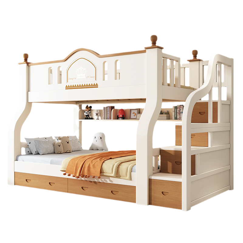 实木上下床双层床两层高低床双人床小户型儿童床上下铺木床子母床