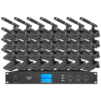 惠度(HuiDu)QH-6608音频扩声专业有线手拉手会议麦克风视频会议讨论方管话筒一拖三十