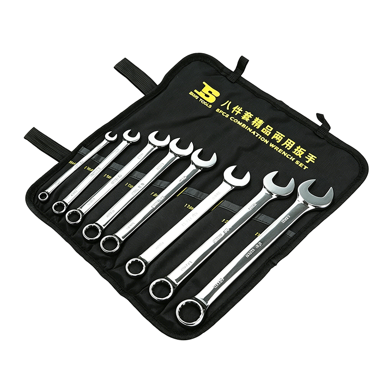 波斯(BOSI) 荧光系列精品套装两用扳手 8件套 套