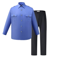 友鑫邦 蓝色长袖套装 M-4XL 套