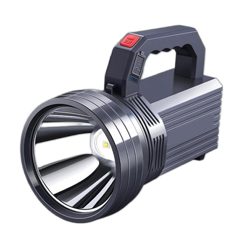 西科手电筒强光充电超亮户外远射手提探照灯太阳能电筒家用led5000W