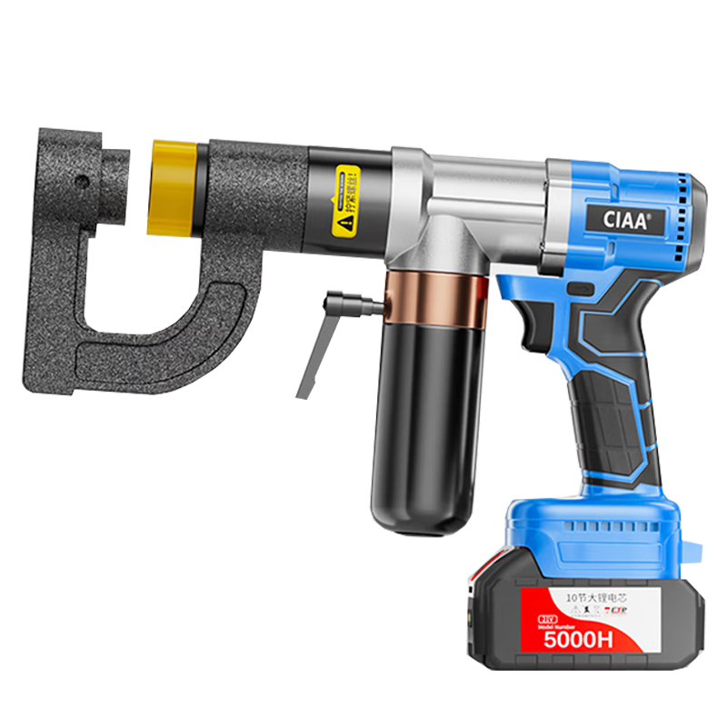 CIAA德国便携锂电电动液压冲孔机开孔器电动线槽长喉深桥架打孔机
