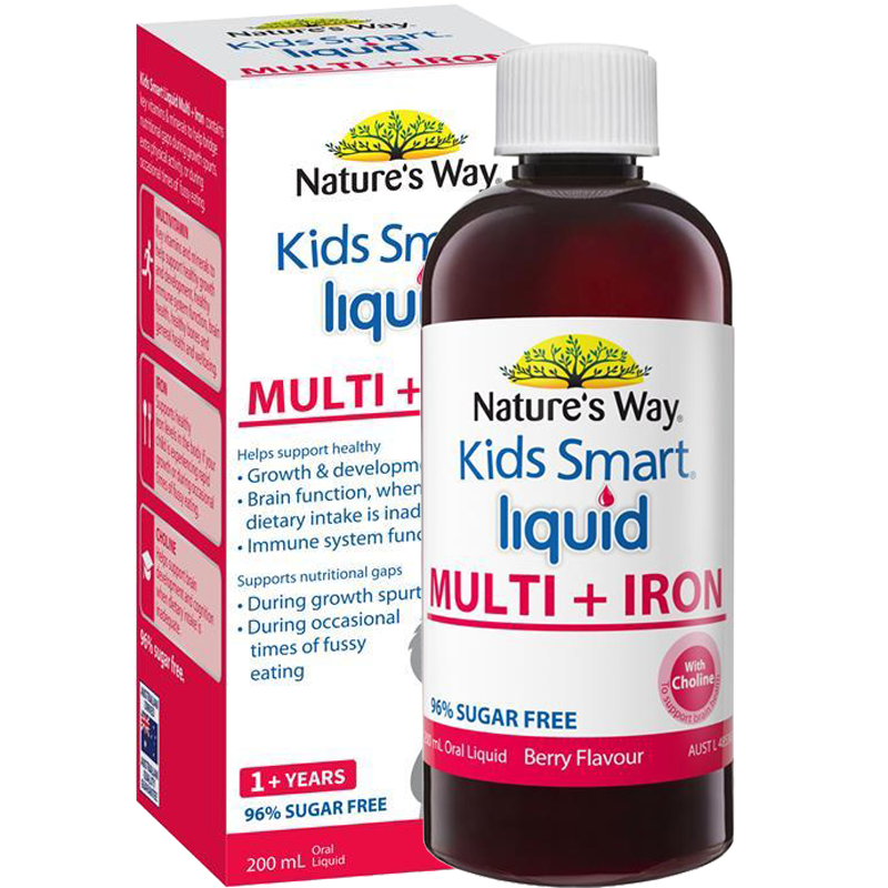 Nature's Way儿童宝宝复合维生素补铁液口服液200ml 1瓶装 铁剂 澳洲进口