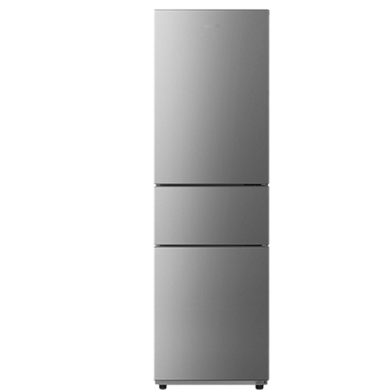 华凌 HR-228T 219升三门冰箱 星烁银直冷节能手动除霜独立式设计