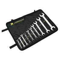 波斯(BOSI) 荧光系列精品套装开口扳手 10件套 套