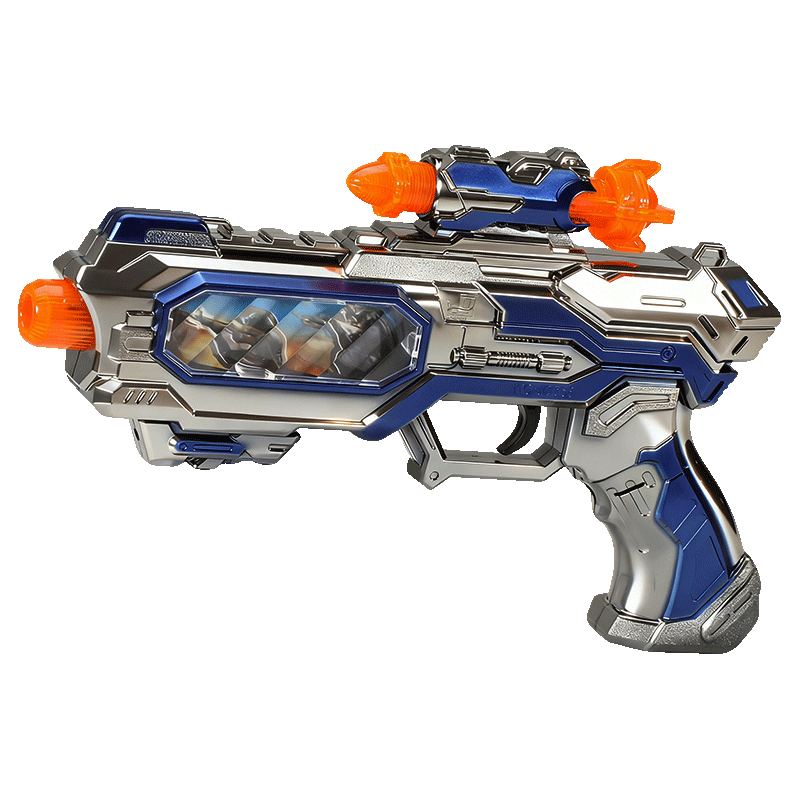 男孩声光玩具枪儿童仿真电动振动伸缩机关冲锋枪模型宝宝礼物3750