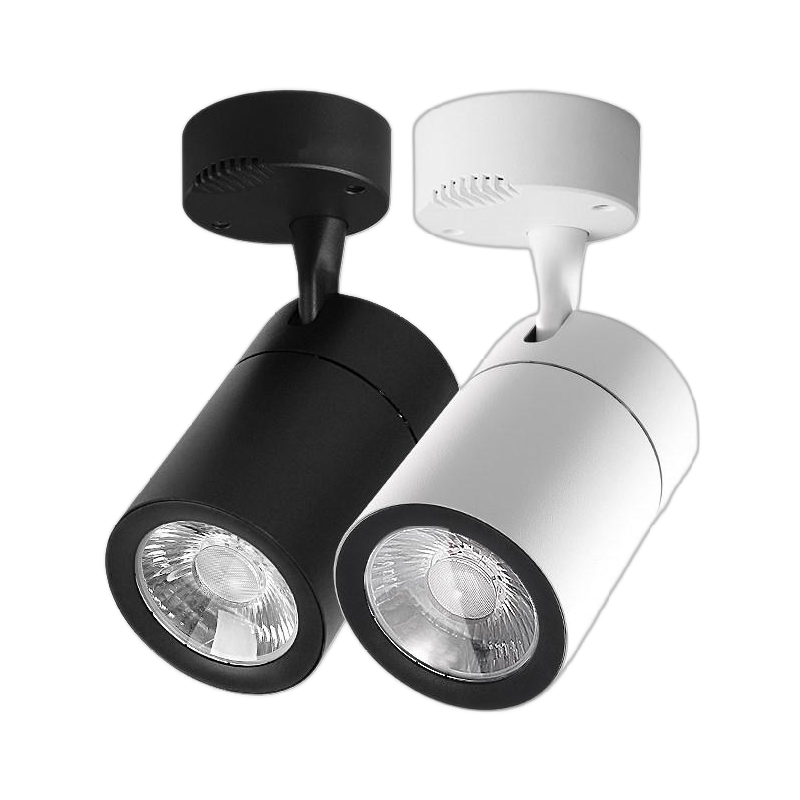 西科LED明装射灯商铺服装店家用背景墙7W吸顶式轨道灯聚光