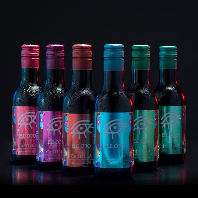 张裕先锋西班牙原瓶进口红酒 世界之眼丹魄干红葡萄酒 小瓶小支装小酒187ml*6 整箱装